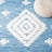 Hand Tufted Wool/Cotton Southwestern Rug in Blue-2011004100