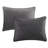 3 Piece Dark Grey Queen Bedspread With Soft Microfiber And Fill. , Pleated Corners, , Machine Washable . Microfiber, Fill, Box Sewing, , Captivating-125073482-125073479
