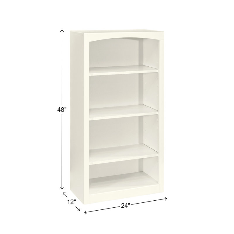 Bibliothèque classique Ossy, (4 tablettes) H 48 po x l 24 po x P 12 po, Lin blanc