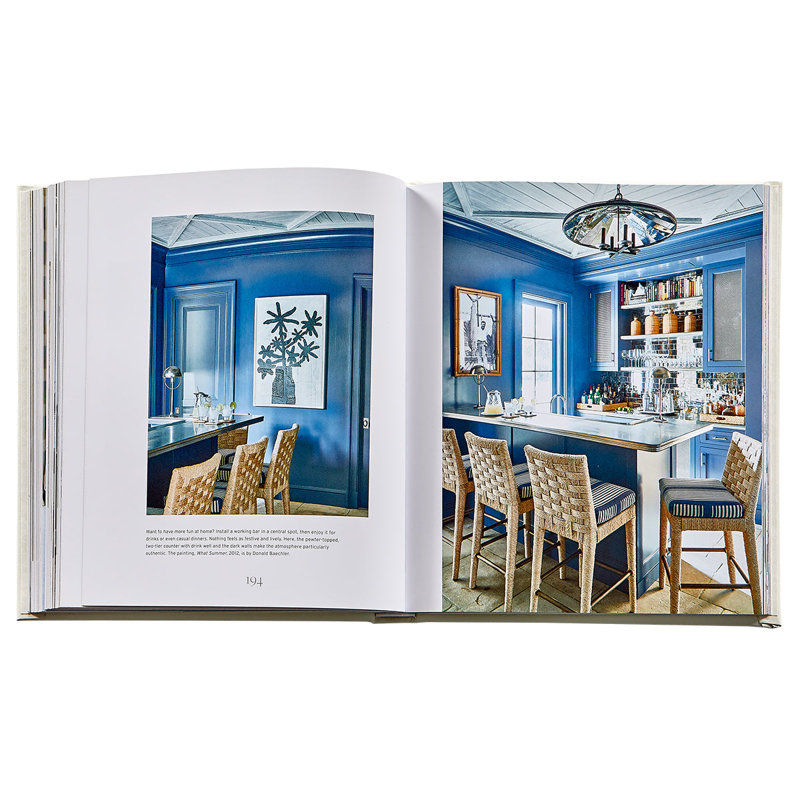 Graphic Image The Principles Of Pretty Rooms Coffee Table Book, Leather, Ivory
