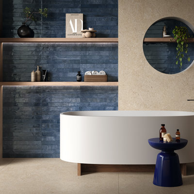Carreau de porcelaine lustré 2 po x 18 po Aria