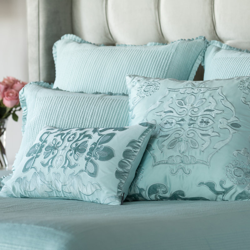 Battersea Lumbar Pillow Cover & Insert, Sea Foam, 20" x 26"