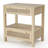 Fernwood Rattan Nightstand with Double Drawer