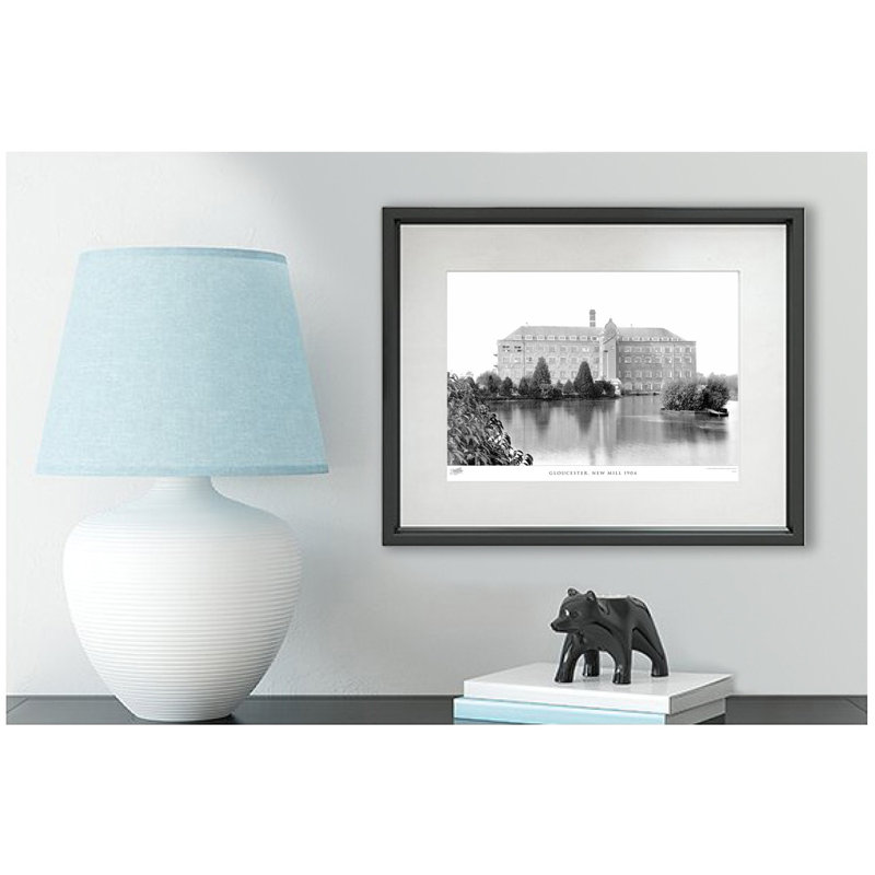 Gloucester, New Mill 1904 1 Piece Single Picture Frame Wall Art, 40cm H x 50cm W x 2.3cm D