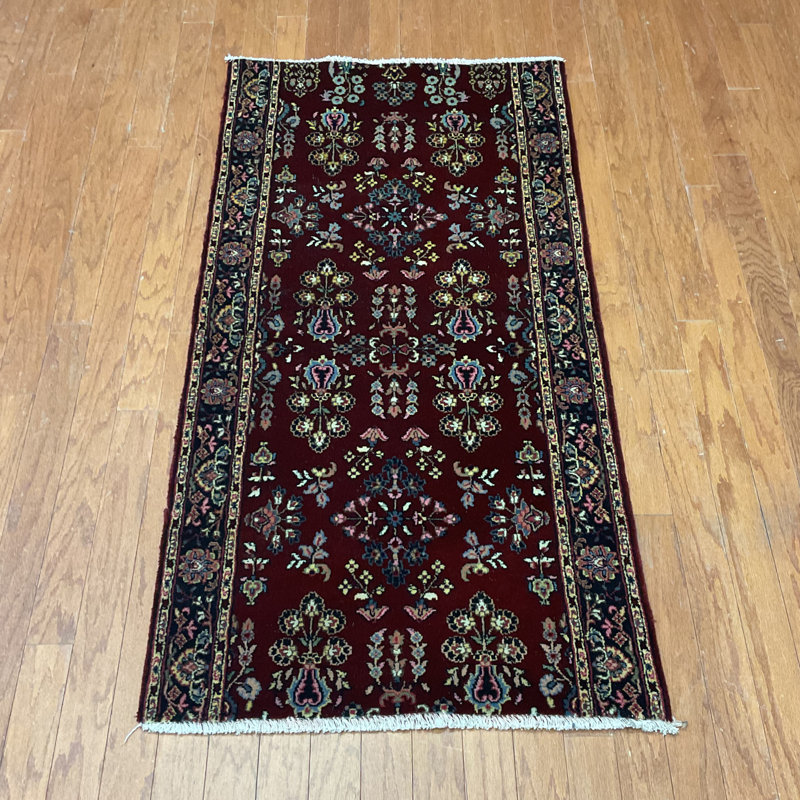  Handmade Sarouk Wool Rug