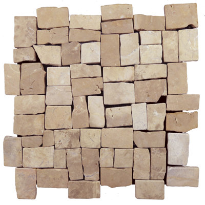 Carreau de mosaïque aléatoire 11 po x 11 po