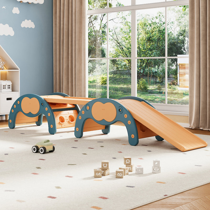 Freeport Park Indoor Slide, Blue/Orange