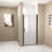 36"X 72" Pivot Shower Door,  Aluminum Frame, Half Frame ,1/4"(6Mm) Tempered Glass Explosion Proof Film-118169704