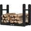 Mini support à bois de chauffage l 11,8 po, support à bûches pour foyer extérieur