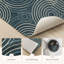 Tapis de cuisine lavables antidérapants Swirling Lines