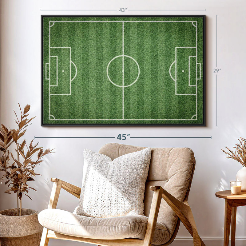 «Green Football Field», reproduction sur toile, H 29 po x l 43 po