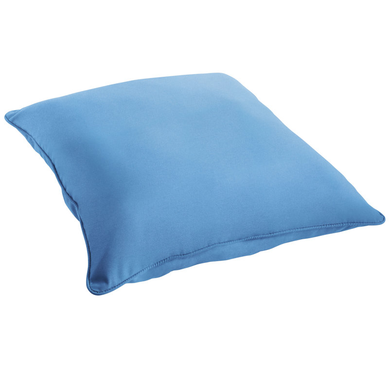 Outdoor Throw Pillow, Denim