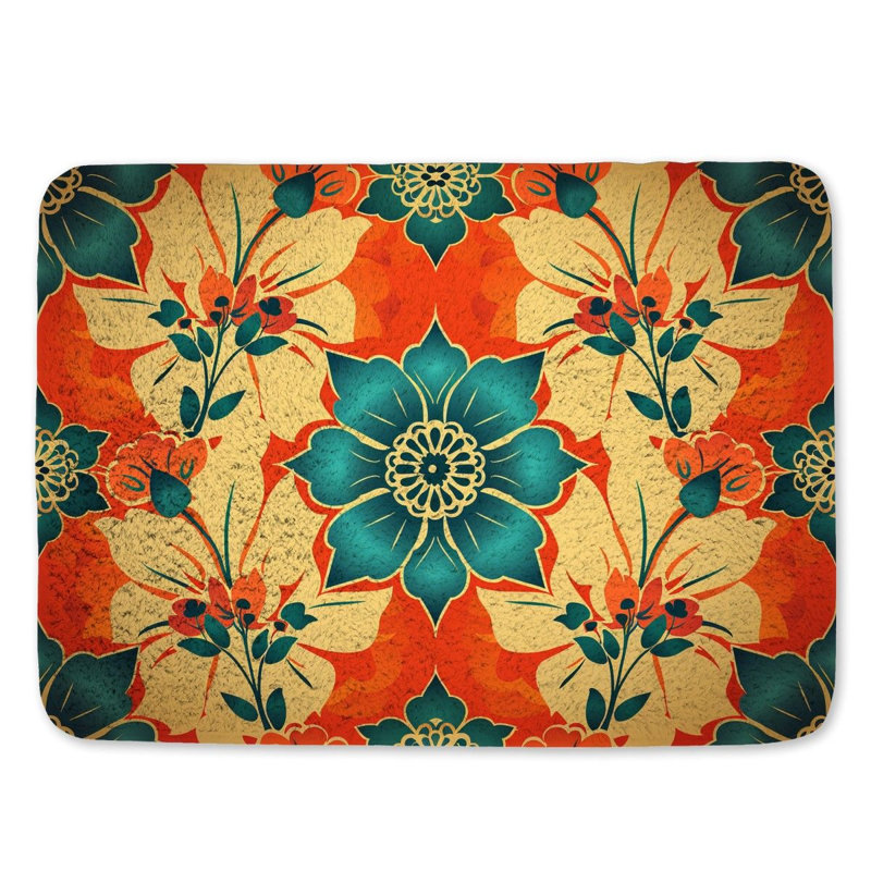 Aldarcy Microfiber / Microsuede Non-Slip Bath Mat, 21"W x 34"L