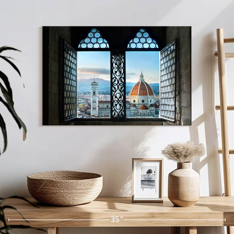 Lilie Florence Cathedral Window, 20" H x 30" W