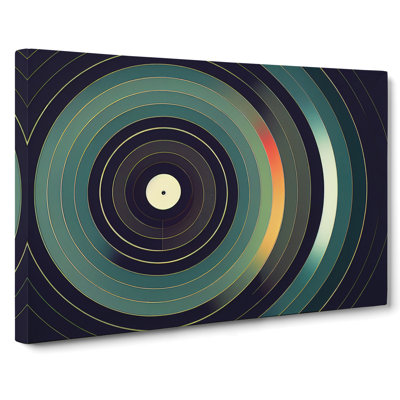 Dynamic Vinyl Record - Wrapped Canvas Print
