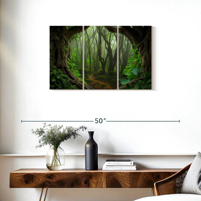 Jungle brumeuse d'Alvord en Asie, H 20 po x l 33 po