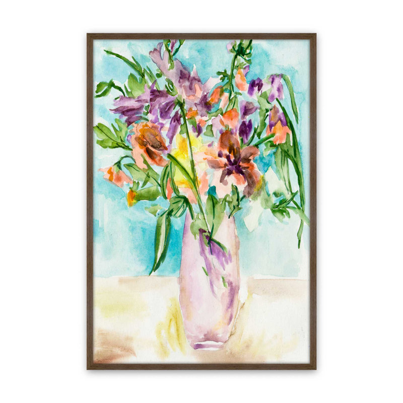 «Petals Unraveled I» par Melissa Wang, reproduction d'art sur toile, H 48 po x l 36 po, Encadrement ouvert sans papier mat