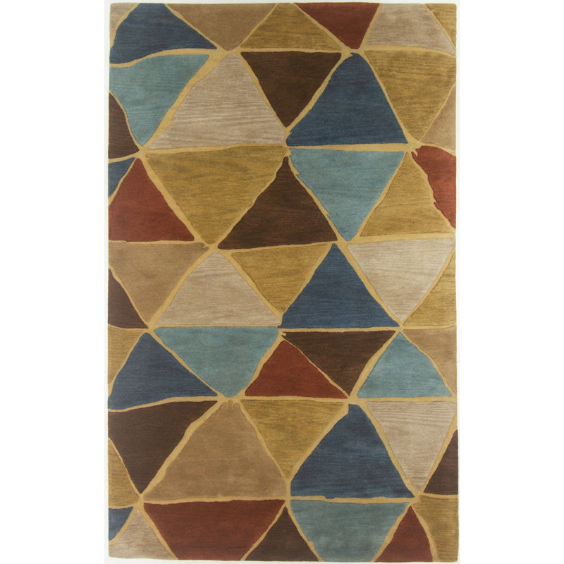 Rectangle 5' X 8' Area Rug with Non-Slip Backing