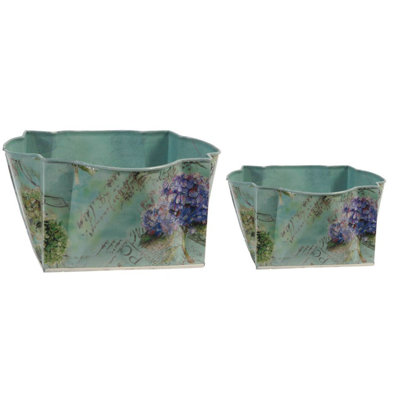 Downie Metal Pot Planter
