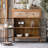 Classic Do Old Solid Wood Iron Sideboard