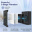 Purificateurs d'air Tolife pour la grande pièce de la maison jusqu'à 1095 pi² avec capteur de qualité de l'air à affichage PM 2,5, mode automatique, minuterie, purificateur d'air HEPA pour filtres de chambre à coucher Fumée, pollen, squames d'animaux, allergies, noir