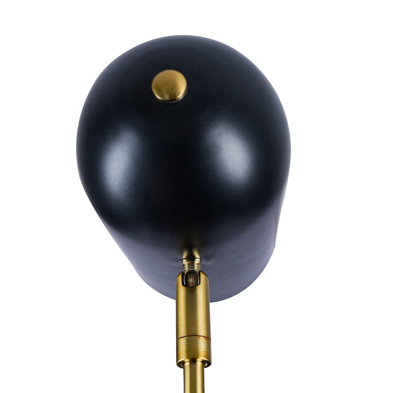 Lampe de table Lumora - Extérieur noir - Intérieur blanc