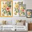 «Blossiming Yellow Retro Hibiscus III - Floral Hibiscus», art mural sur toile-87347980-87347986