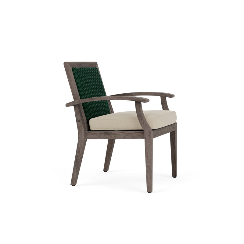 Frontier Outdoor Dining Armchair, Woodland, Gateway Aloe