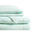 Drap pour très grand lit 4 pièces en molleton 100% doux au toucher - boulochage, lavable à la machine, avec drap plat, 2 taies d'oreiller ajustées, convient aux matelas de 16 po