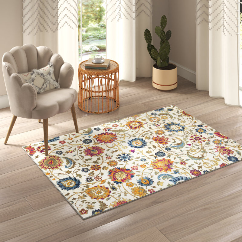 Hillsby Floral Indoor Rug, Rectangle 2' x 3'