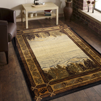 Tapis multicolore Lodge - 5 pi 3 po X 7 pi 3 po Polypropylène