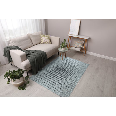 Nadia Ava Gray Handmade Wool Contemporary Solid Color Hand-Knotted Area Rug