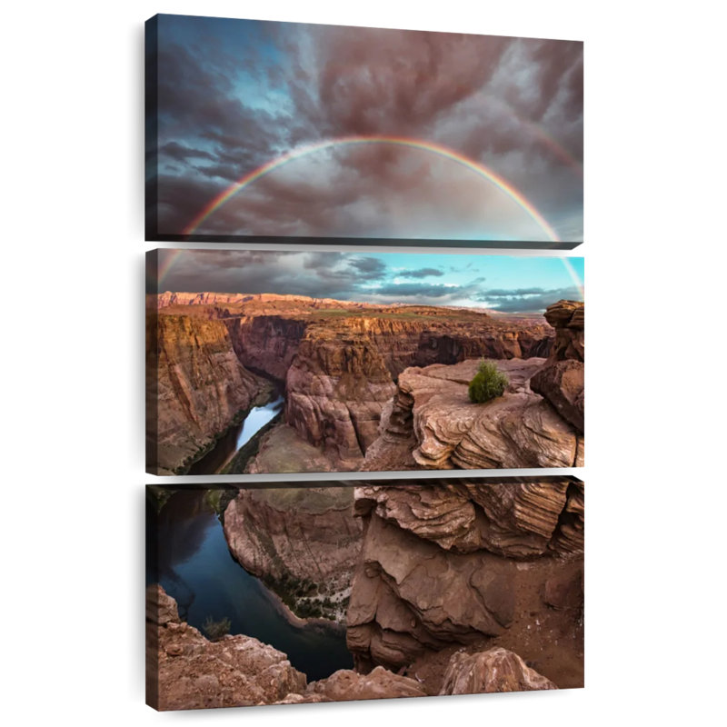 Alvord Horseshoe Bend Rainbow, H 74 po x l 48 po