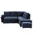 Comfy L-Shaped With Storage Space - Blue For Living Areas Modern And-1198918264