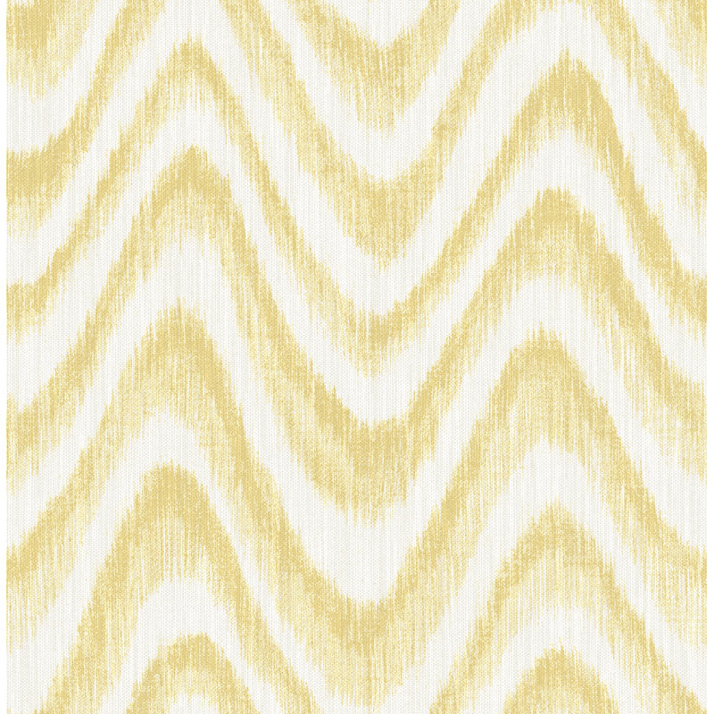 Rouleau de papier peint 33 po x l 20,5 po Marysville Bargello, Jaune