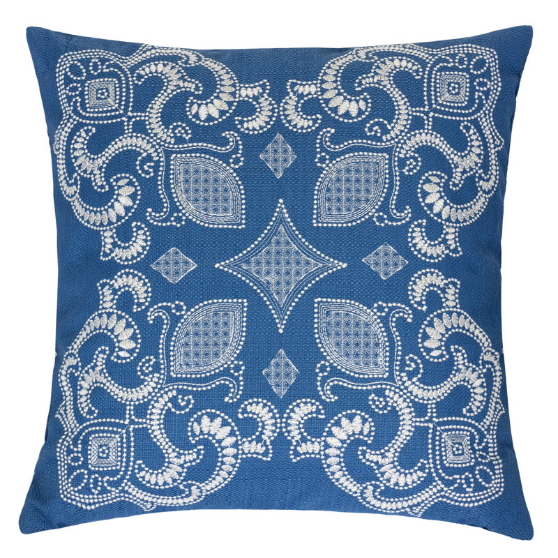 Embroidered Throw Pillow