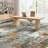 Modern Abstract Area Rug 9x12 Washable Rug Non Slip TPR Rubber Backing Contemporary Carpet Non Shedding Floor Covering Foldable Mat for Open Spaces Colorful-1357862315-1357862325