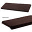 Tapis moelleux pour marches d'escalier 9,5 po x 30 po x 1,2 po brun foncé-1030161449