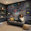 Décoration murale de style rétro Mid-Century-359674186-359674187