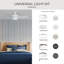Ventilateur de plafond universel 2 lumières-26210102