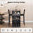 3 Piece Table Set with Three Tier Storage Shelf-37145167