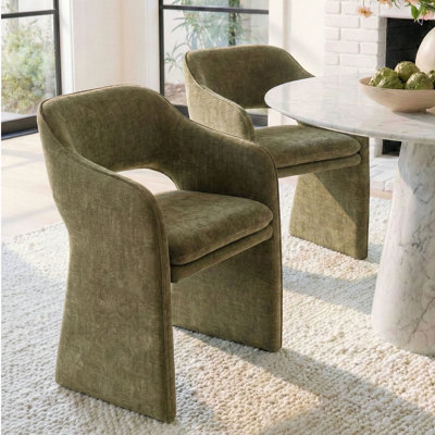 19" Upholstered Dining Armchair