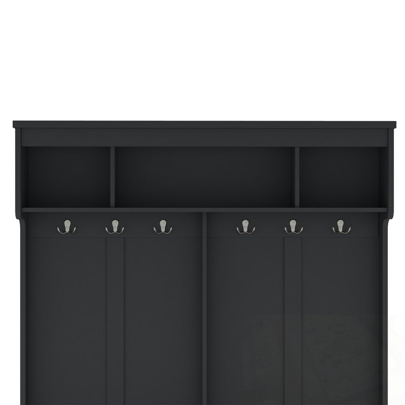 Eloise with Metal Hooks and Storage Space, Black