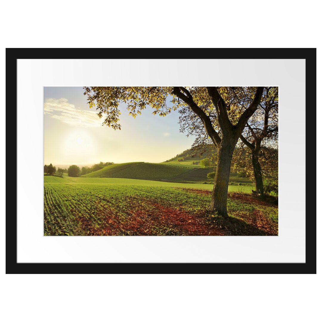 Landschaft im Herbst Gerahmtes Poster