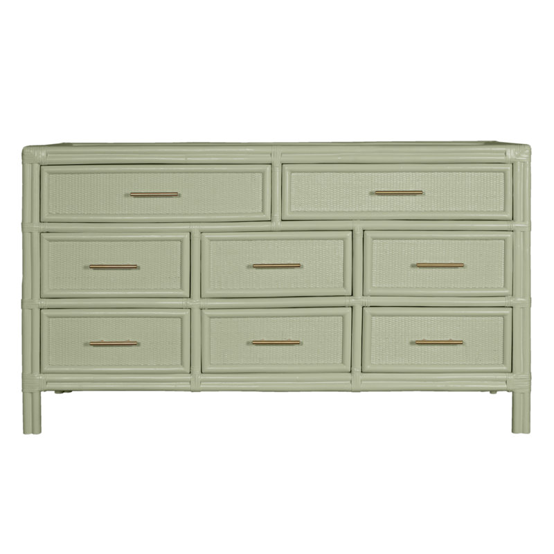Aruba 8 - Drawer Dresser, Celery Green