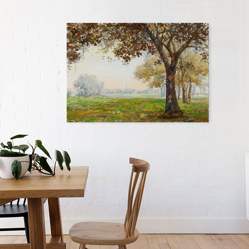 Parisian Forest by Grant Wood - Wrapped Canvas Painting
