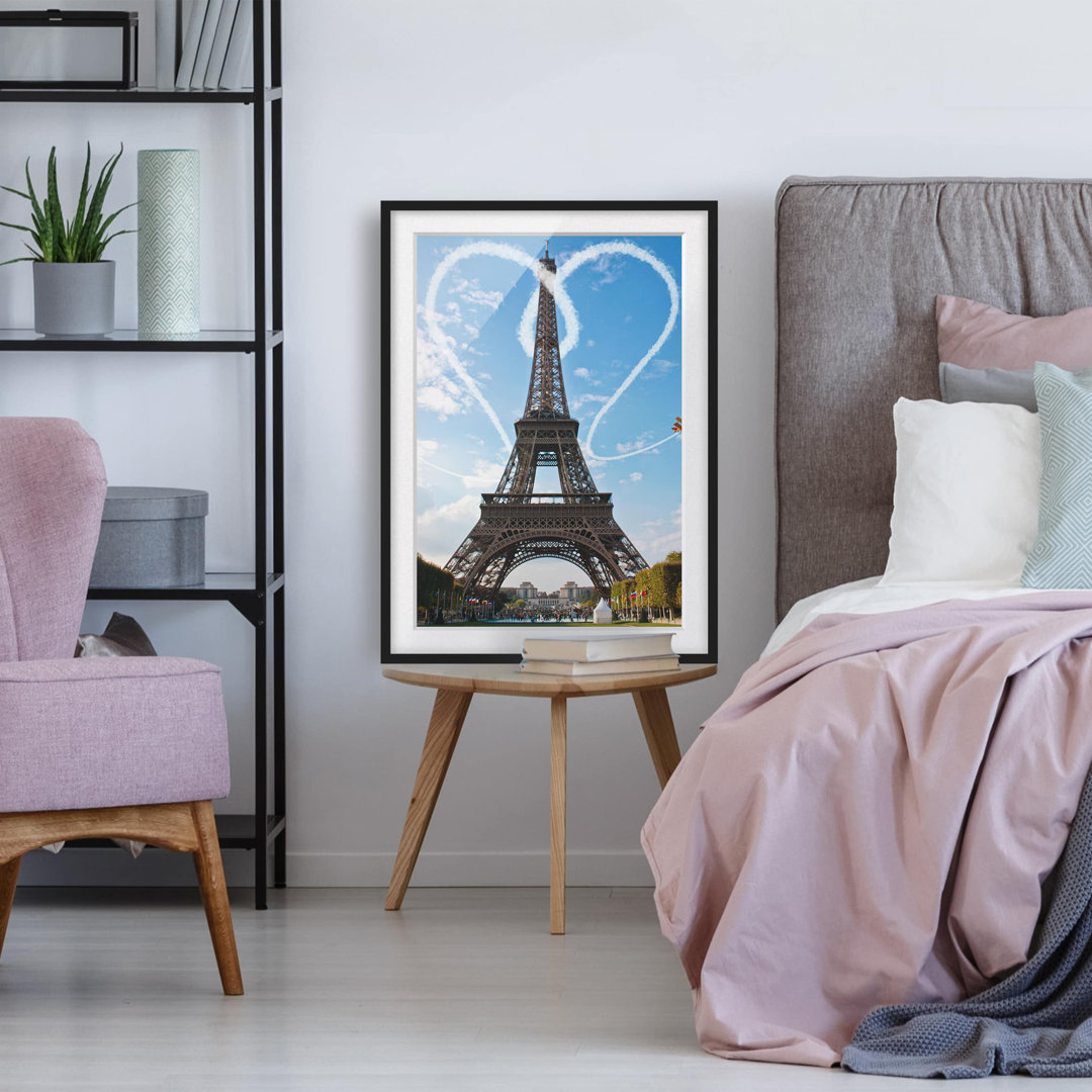 Gerahmter Fotodruck Paris - Stadt der Liebe