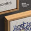 Art graphique classique, reproduction d'art sur toile encadrée botanique classique abstraite botanique bleu vibrant William Morris-95982880-95982884