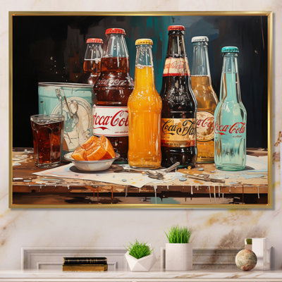 Vintage Soda Harmony II - Food & Beverage Canvas Art Print