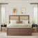 Aimara Rattan Nightstand Set 2, Bedside Table with Open Shelf and Door, Boho End Table